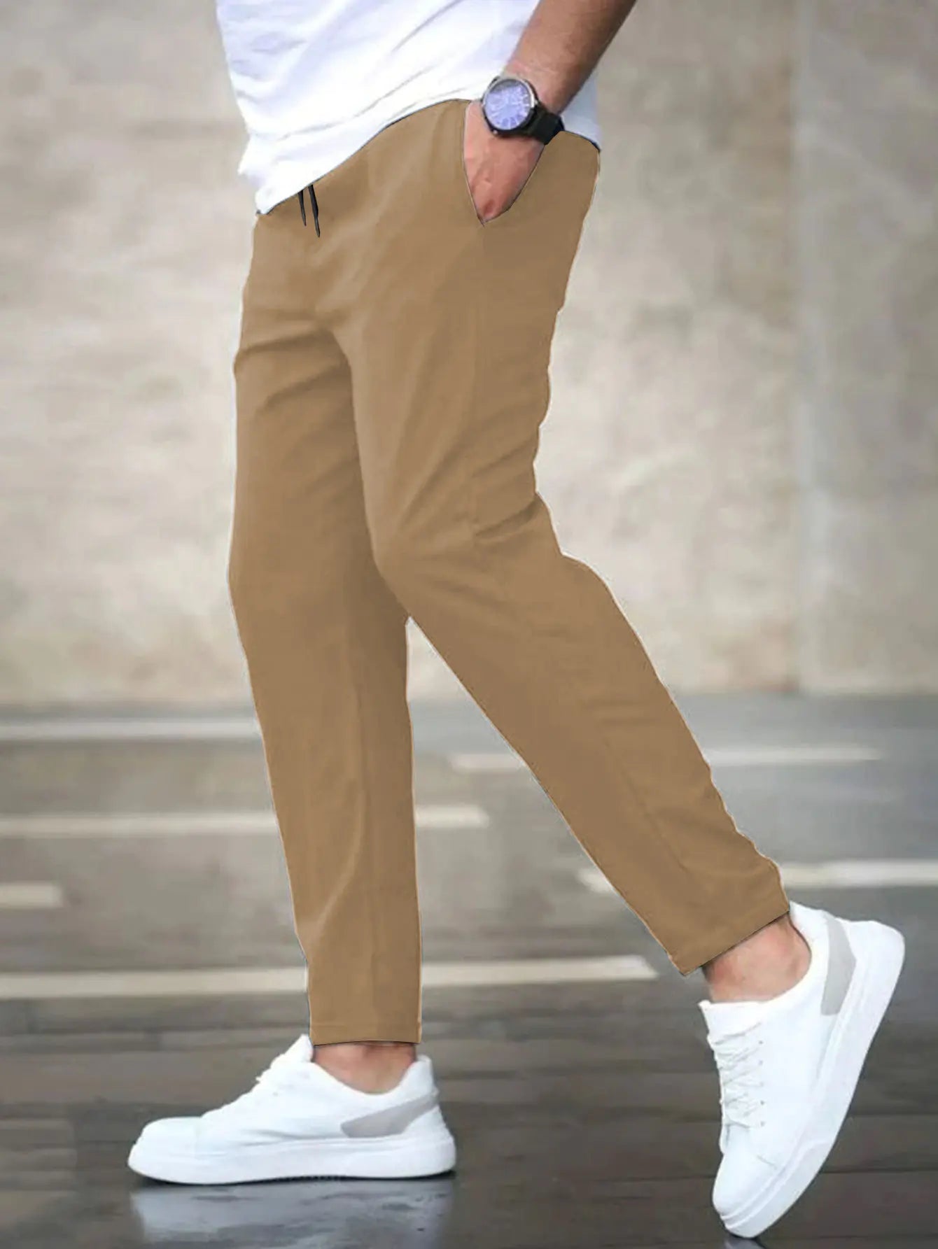 Men's casual cropped pants