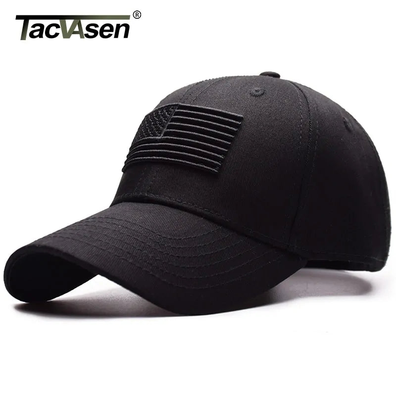 Tacvasen USA Flag Snapback Hat